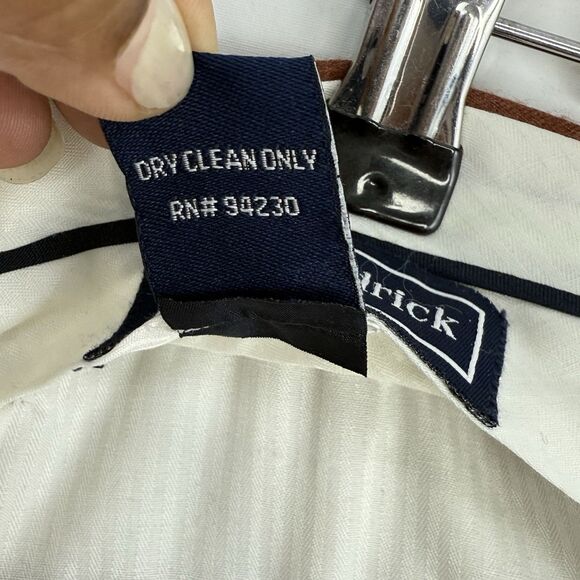 Paul Frederick Men’s 36x28 Brown Pleated Dress Pants Cuffed Wool Cashmere - Picture 8 of 14